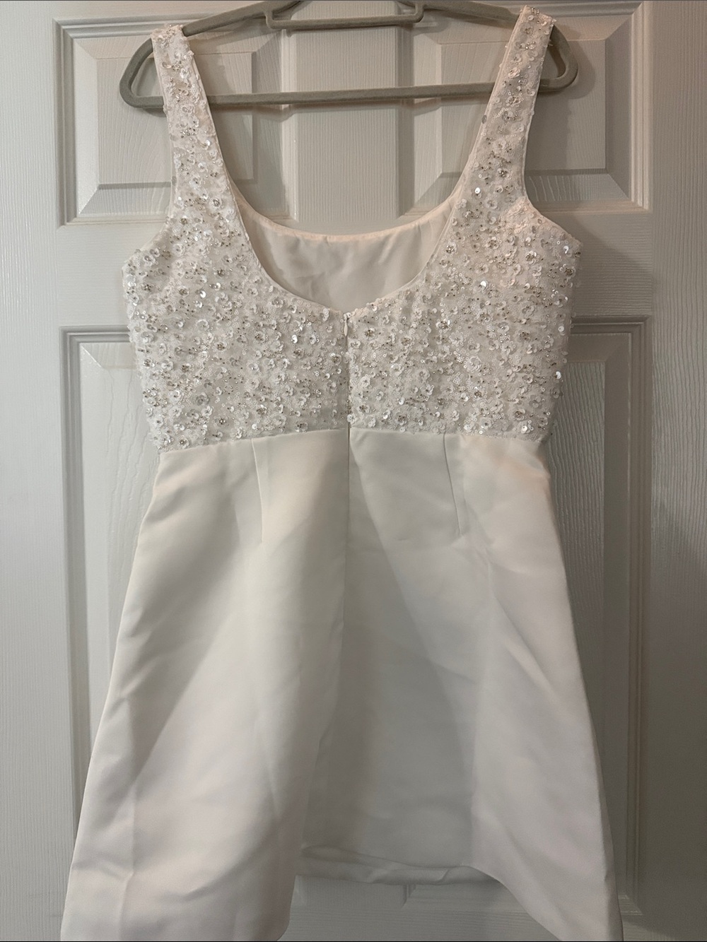 Lulu's White Beaded Mini Dress - Picture 2 of 4